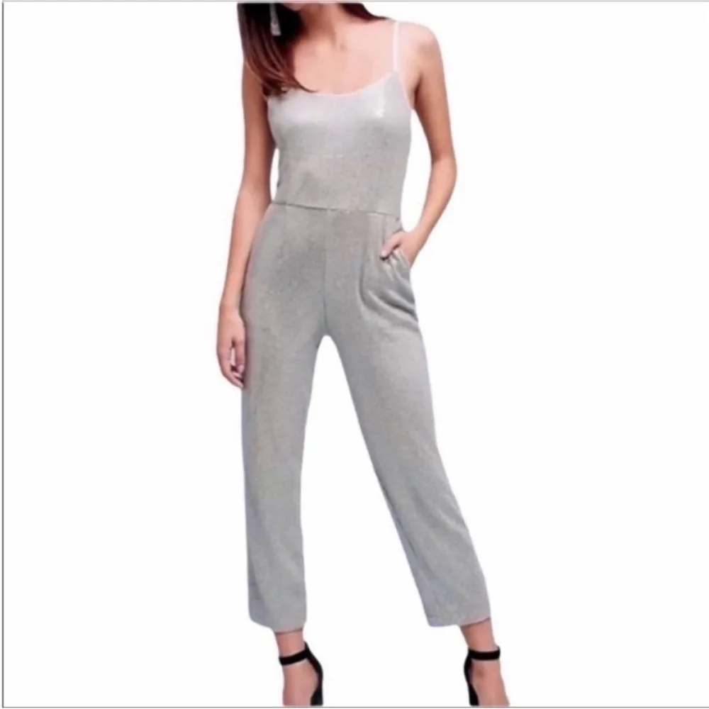 ETT TWA ANTHROPOLOGIE Claudette Sequins Jumpsuit NEW